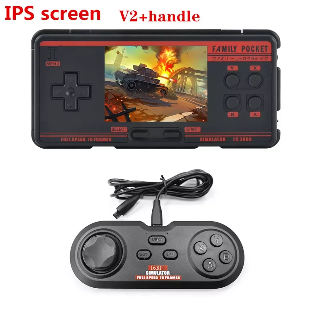 V2 3.0 Inch IPS Screen Classic Handheld Gaming Console Built in 4000+ Games 10 Simulator Children Video Game Console
V2 3.0 Inch IPS Screen Classic Handheld Gaming Console Built in 4000+ Games 10 Simulator Children Video Game Console