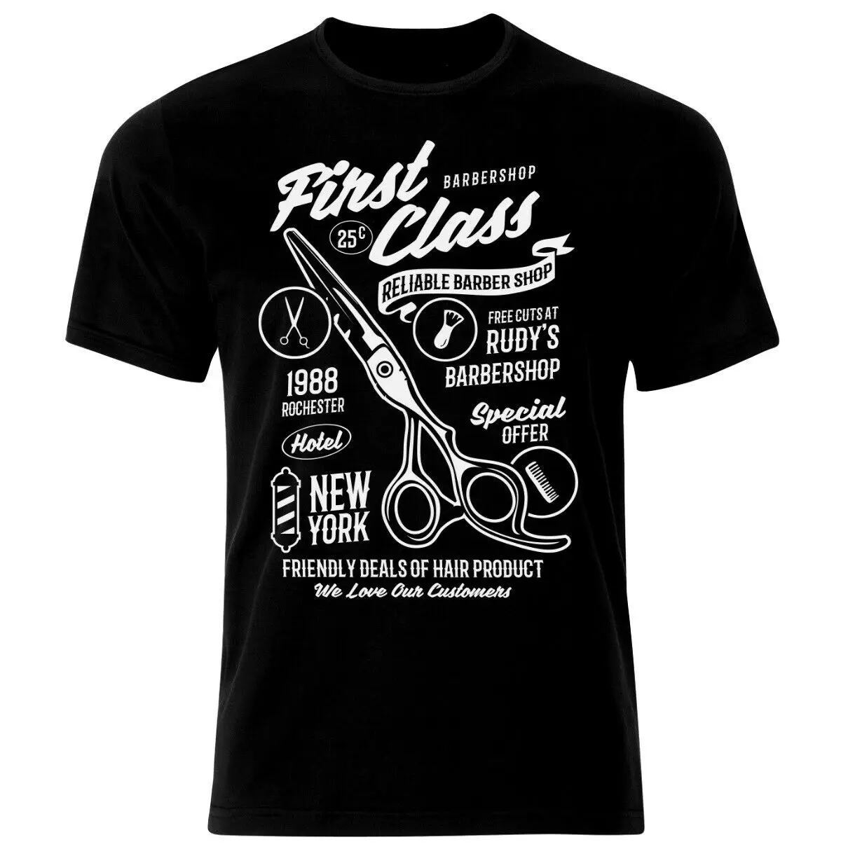 First Class Barbershop Barber Salon Beard T Shirt. High Quality Cotton, Loose, Big Sizes, Breathable Top, Casual T-shirt S-3XL
First Class Barbershop Barber Salon Beard T Shirt. High Quality Cotton, Loose, Big Sizes, Breathable Top, Casual T-shirt S-3XL