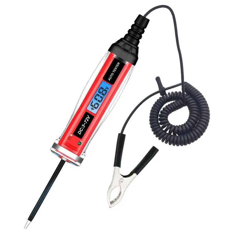 Digital Led Circuit Tester Bidirectional Circuit Tester Pen DC3-72V Detection Accessory For Headlight Taillight Fault Socket
Digital Led Circuit Tester Bidirectional Circuit Tester Pen DC3-72V Detection Accessory For Headlight Taillight Fault Socket