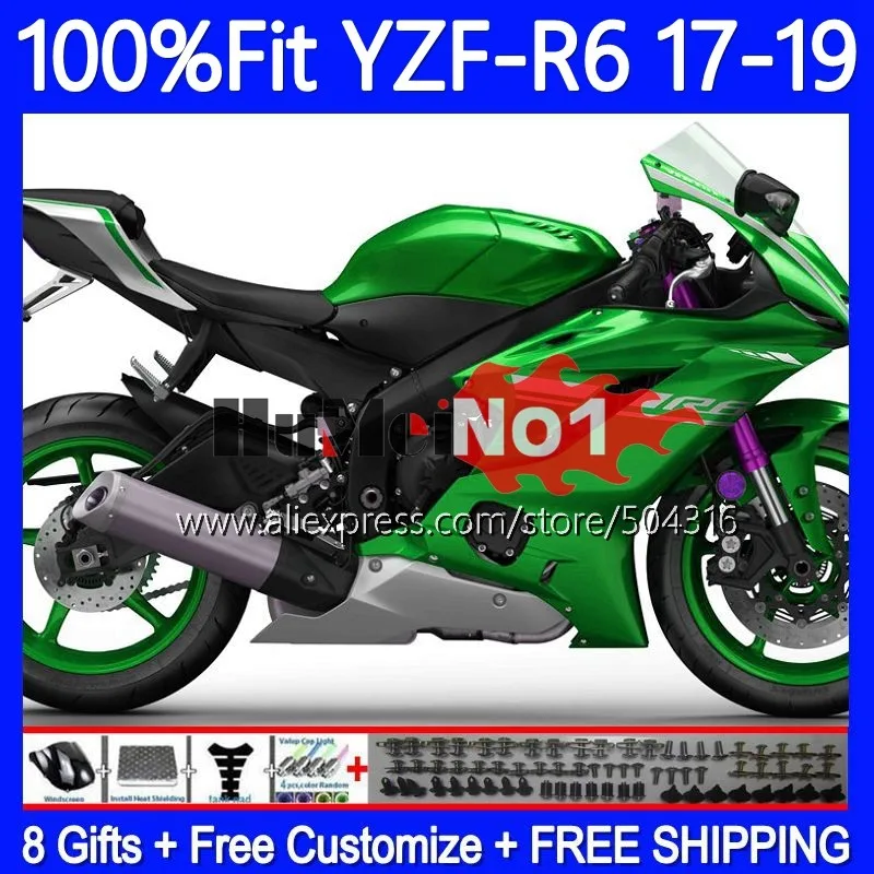 OEM Body For YAMAHA YZF R6 600 R 6 CC YZF600 YZFR6 17 18 19 157MC.12 YZF-R6 YZF-600 2017 2018 2019 Injection Fairing Gloss green
OEM Body For YAMAHA YZF R6 600 R 6 CC YZF600 YZFR6 17 18 19 157MC.12 YZF-R6 YZF-600 2017 2018 2019 Injection Fairing Gloss green