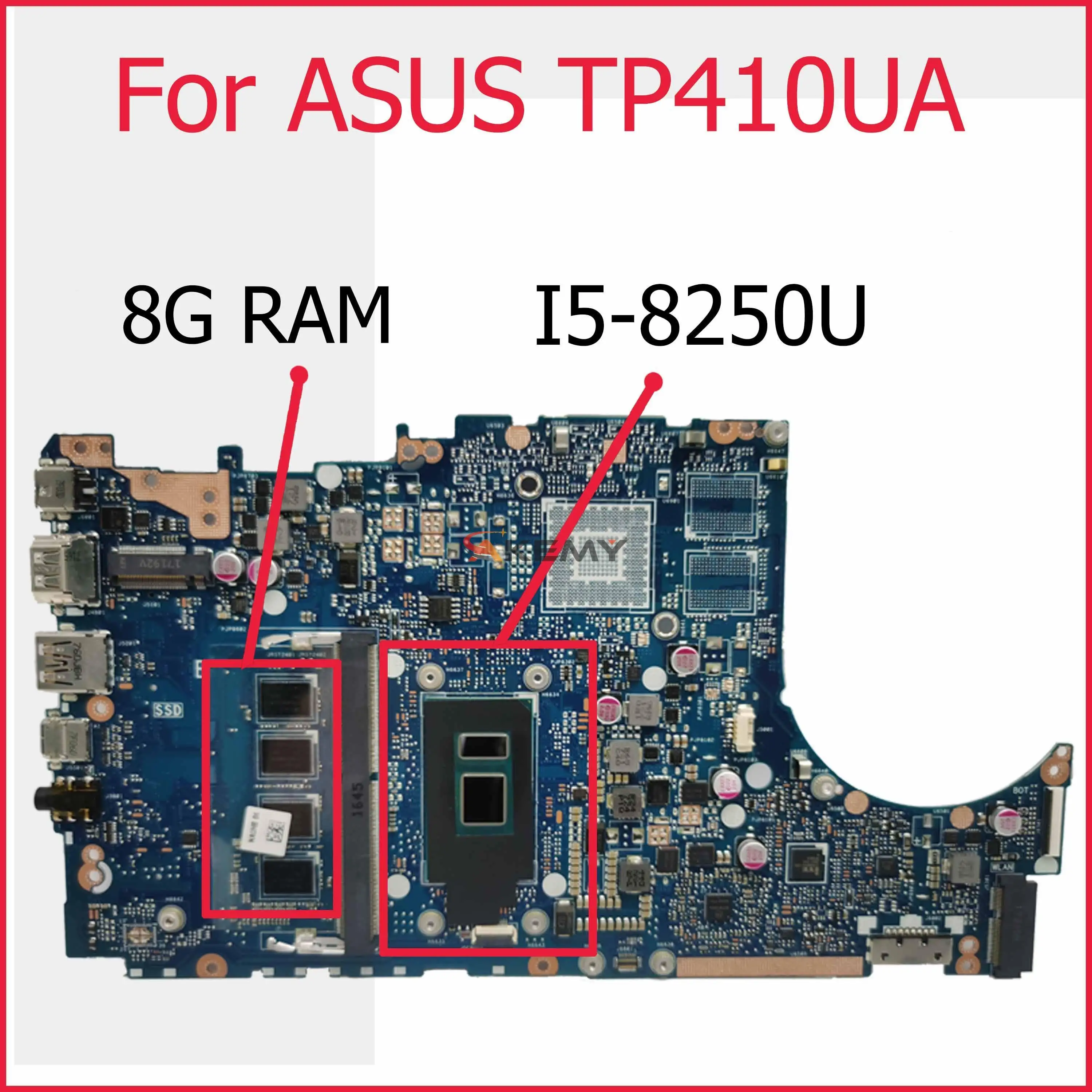 SAMXINNO для ASUS VivoBook Flip 14 TP410UR TP410UF TP410UA Laotop материнская плата GMA W/ I5-8250U 8G RAM TP410UA tp410ламп материнская плата
SAMXINNO для ASUS VivoBook Flip 14 TP410UR TP410UF TP410UA Laotop материнская плата GMA W/ I5-8250U 8G RAM TP410UA tp410ламп материнская плата