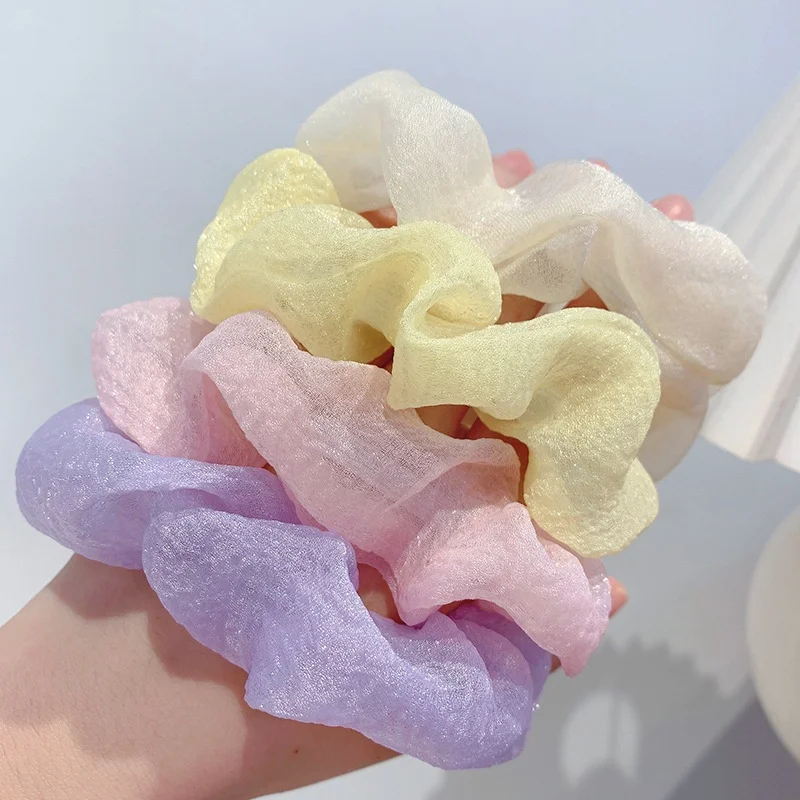 Woman Solid Mesh Scrunchies Girls Candy Color Hair Ties Elastic Hair Bands Girls Hair Accessories
Woman Solid Mesh Scrunchies Girls Candy Color Hair Ties Elastic Hair Bands Girls Hair Accessories