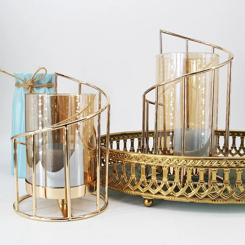 Nordic Round Golden Candlestick Candlelight Dinner Metal Hydroponic Flower Vase Ornaments Art Candlestick Crafts Home Decoration
Nordic Round Golden Candlestick Candlelight Dinner Metal Hydroponic Flower Vase Ornaments Art Candlestick Crafts Home Decoration
