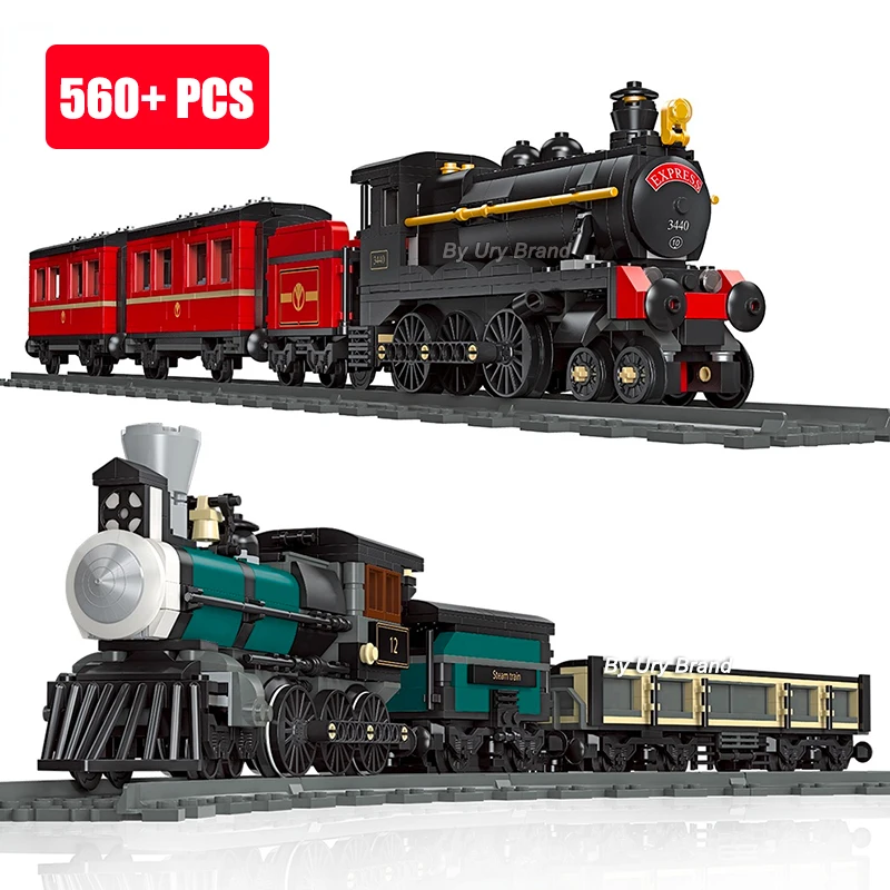 Конструктор «паровой поезд», паровоз, локомотив, транспортный автомобиль, наборы треков, железная дорога, модель, игрушки на день рождения для детей, подарки для мальчиков
Конструктор «паровой поезд», паровоз, локомотив, транспортный автомобиль, наборы треков, железная дорога, модель, игрушки на день рождения для детей, подарки для мальчиков