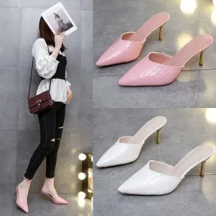 Women's 7cm High Heel Mules 2022 Spring Summer Pointed Toe Female Thin High Heel Shoes Fashion Sexy Closed Toe Women's Sandals
Women's 7cm High Heel Mules 2022 Spring Summer Pointed Toe Female Thin High Heel Shoes Fashion Sexy Closed Toe Women's Sandals