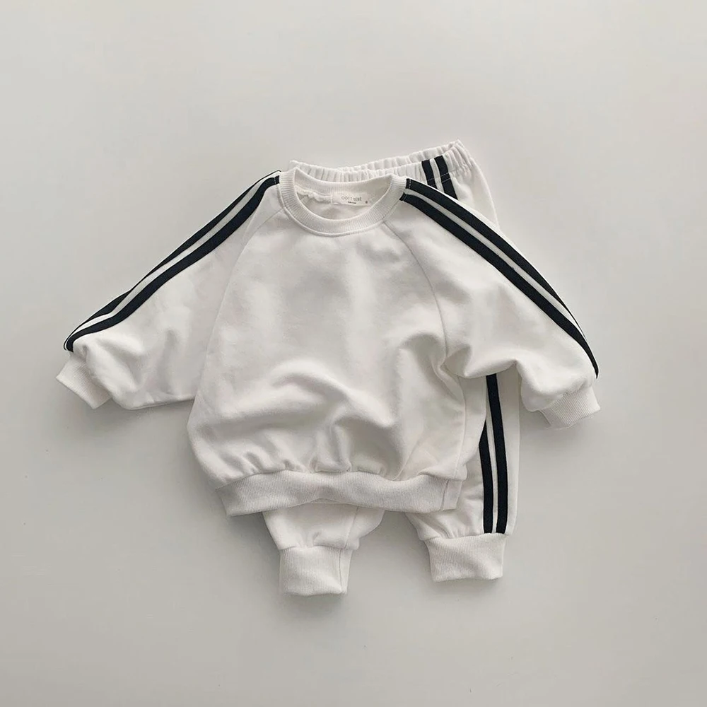

Melario/повседневный комплект для мальчиков и девочек, весенний новый детский крутой топ на молнии с буквенным принтом, штаны спортивный костю...