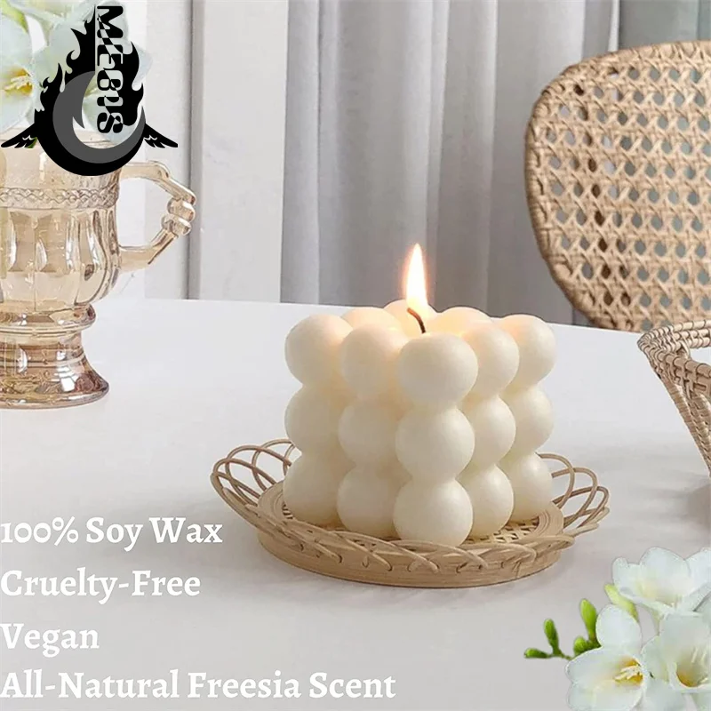Bubble Candle Handmade 100% Soy Wax Cube Candle Danish Pastel Room Decoration Aesthetic Fragrance Aromatherapy Cute Shape Decor
Bubble Candle Handmade 100% Soy Wax Cube Candle Danish Pastel Room Decoration Aesthetic Fragrance Aromatherapy Cute Shape Decor