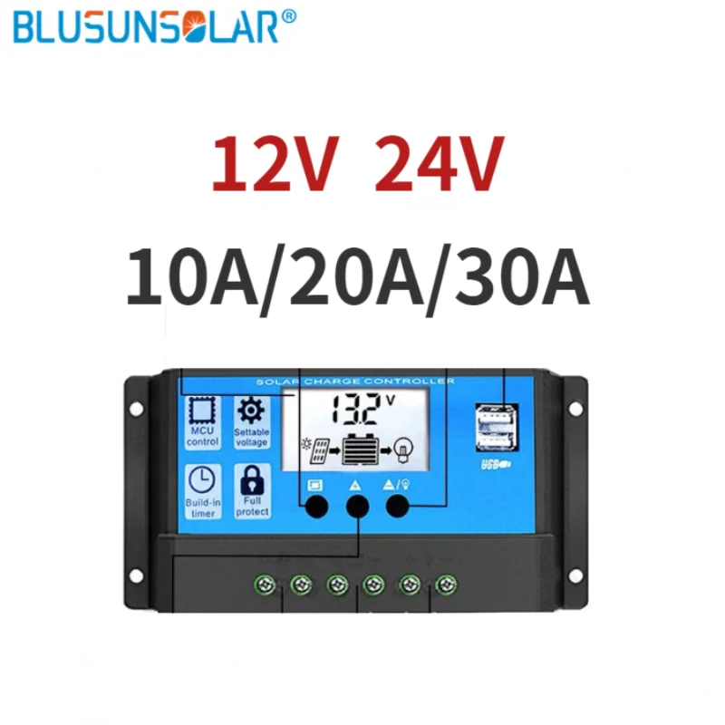 LEADER SOLAR 10A/20A/30A 12V 24V Auto Solar Charge Controller PWM with LCD Solar Cell Panel Regulator PV Home Solar
LEADER SOLAR 10A/20A/30A 12V 24V Auto Solar Charge Controller PWM with LCD Solar Cell Panel Regulator PV Home Solar