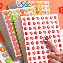 10pcs ChildrenS Small Red Flower Reward Stickers Envelope Certificate Pendant Praise Label Kindergarten Reward Stickers