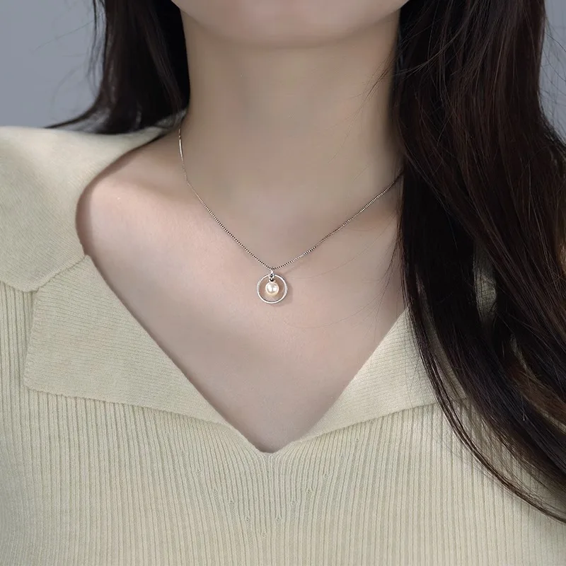 925 Sterling Silver Pearl Necklace Female Summer Light Luxury Niche Design Sense Simple Temperament Clavicle Chain Choker
925 Sterling Silver Pearl Necklace Female Summer Light Luxury Niche Design Sense Simple Temperament Clavicle Chain Choker