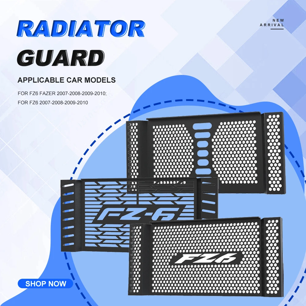 FOR YAMAHA FZ6 Fazer FZ-6 2007 2008 2009 2010 Radiator Grille Guard Protector Aluminium Motorcycle Accessories Grill Cover Parts
FOR YAMAHA FZ6 Fazer FZ-6 2007 2008 2009 2010 Radiator Grille Guard Protector Aluminium Motorcycle Accessories Grill Cover Parts