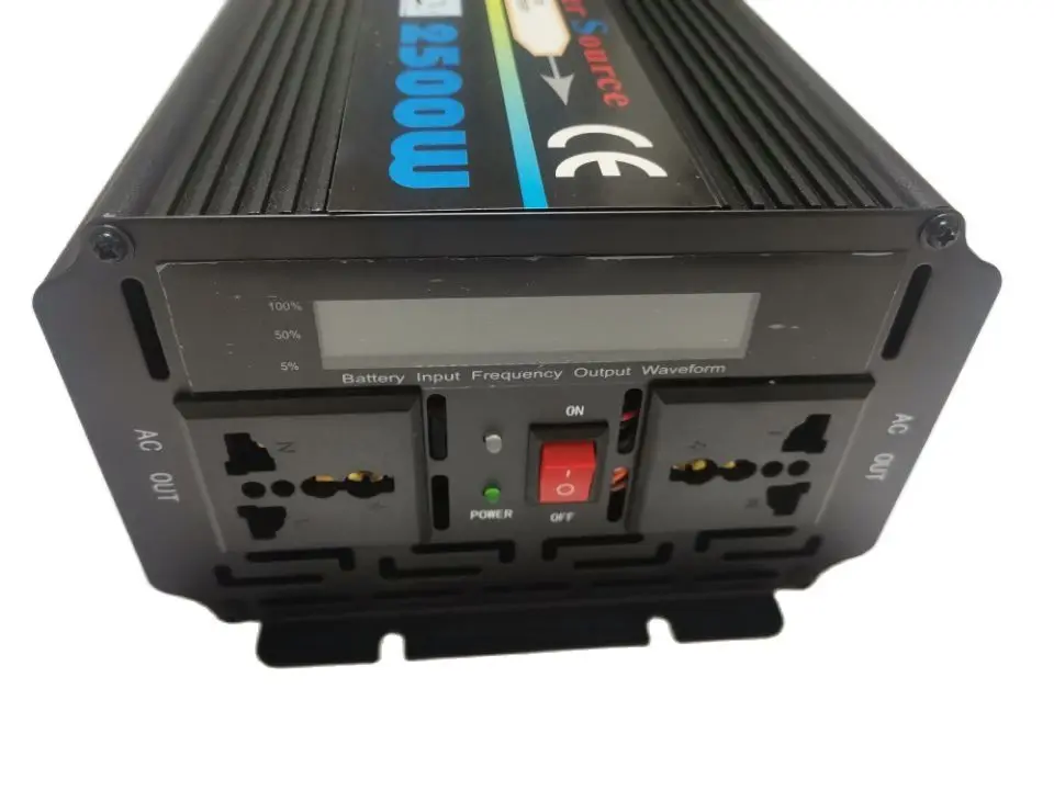 2500W DC 12V to AC 220V 50HZ модифицированный волновой инвертор + зарядное устройство для аккумулятора с европейской вилкой и Быстрая зарядка
2500W DC 12V to AC 220V 50HZ модифицированный волновой инвертор + зарядное устройство для аккумулятора с европейской вилкой и Быстрая зарядка