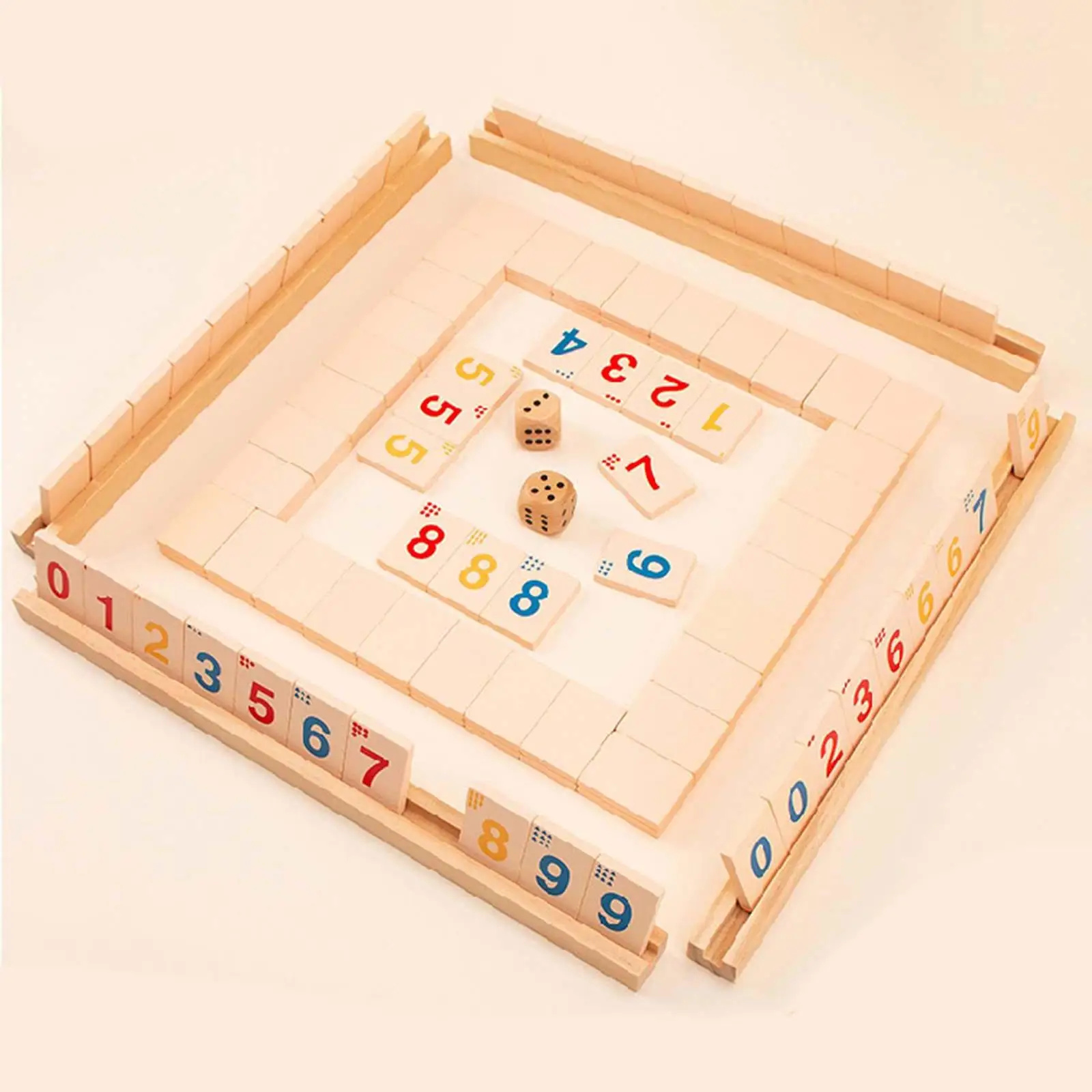 

Деревянная быстрая движущаяся плитка семейная стандартная игра, настольная игра, цифровая игра маджонг на 2-4 человек