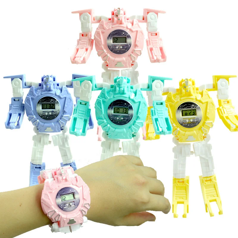 Cartoon Electronic Deformation Children Watch Children Creative Manual Transformation Robot Toys Perfect For Children's Birthday
Cartoon Electronic Deformation Children Watch Children Creative Manual Transformation Robot Toys Perfect For Children's Birthday