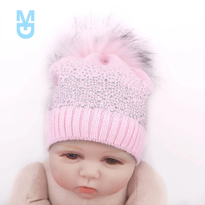 New born Baby Girls Rhinestones Cotton Knitted Beanies hats and Caps Kids Childs Toddler Faux Fur Pompom Hats Girls Skullies hat
New born Baby Girls Rhinestones Cotton Knitted Beanies hats and Caps Kids Childs Toddler Faux Fur Pompom Hats Girls Skullies hat