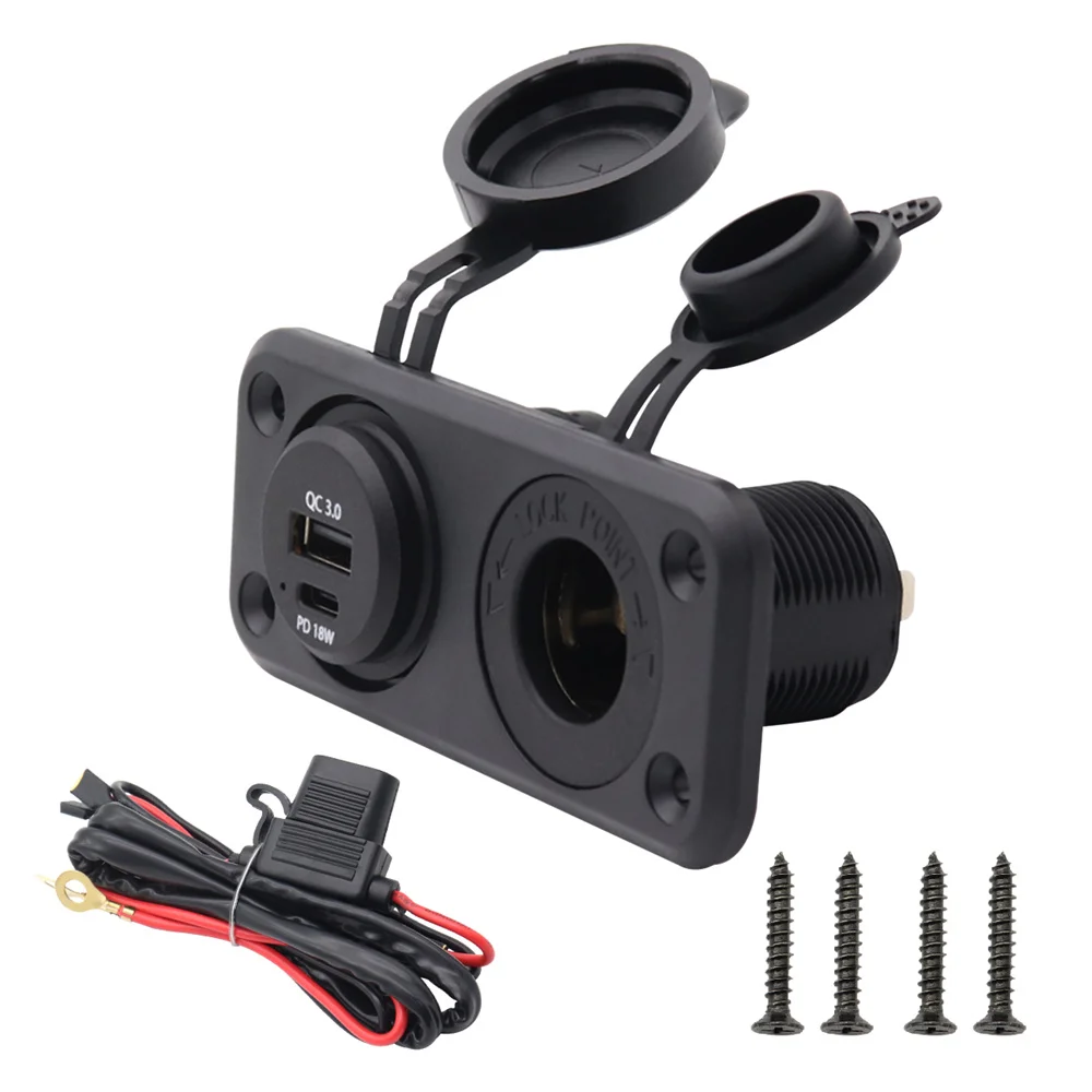 12V-24V QC3.0 & TYPE-C Dual Charger Car Cigarette Lighter Socket Plug Panel Universal
12V-24V QC3.0 & TYPE-C Dual Charger Car Cigarette Lighter Socket Plug Panel Universal