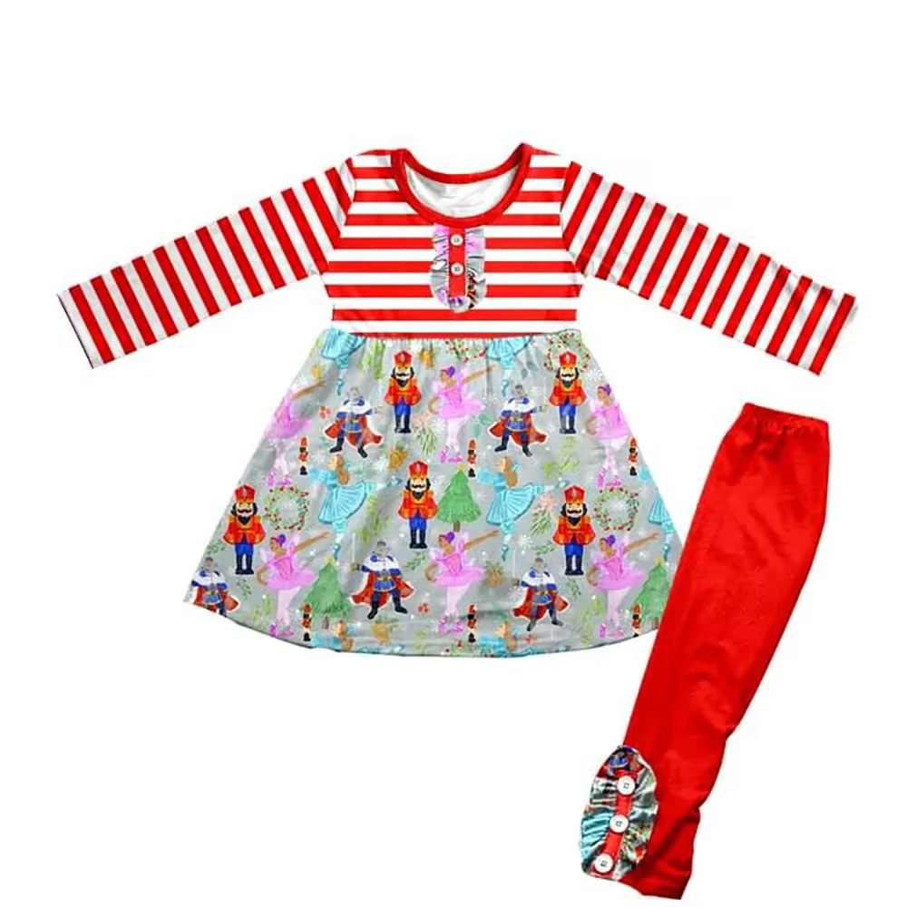 Новая детская одежда для девочек Рождественская коллекция Полосатая туника с длинным рукавом топ брюки костюм с рюшами и пуговицами одежда...
Новая детская одежда для девочек Рождественская коллекция Полосатая туника с длинным рукавом топ брюки костюм с рюшами и пуговицами одежда...