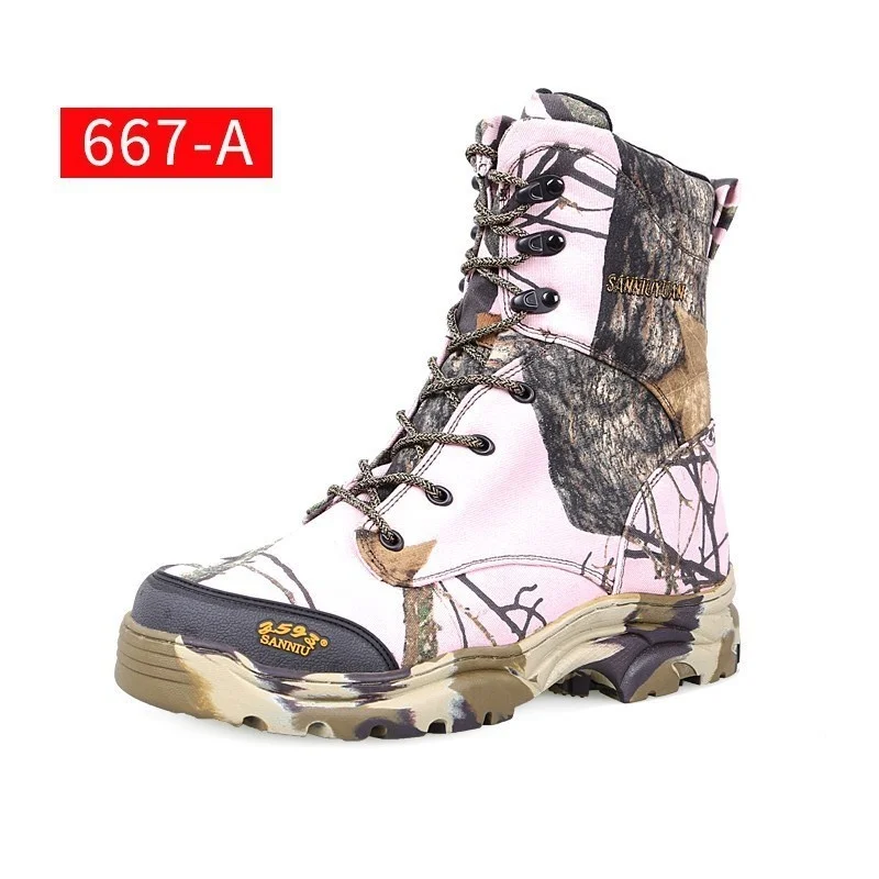 

Bionic Camouflage Men Army Fans Training Tactical Combat High Tube Boots Outdoor Hunting Desert Jungle Climbing Hiking Shoes
