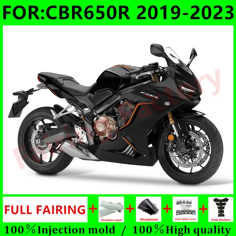 NEW Abs Motorcycle Whole Fairings kit fit for CBR650R CBR650 CBR 650R 2019 2020 2021 2022 Bodywork full Fairing set matte black 
NEW Abs Motorcycle Whole Fairings kit fit for CBR650R CBR650 CBR 650R 2019 2020 2021 2022 Bodywork full Fairing set matte black