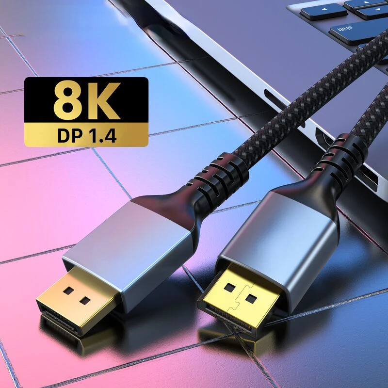 2022New DisplayPort 1.4 Cable 8K 60Hz 4K 144Hz HDR Display port Video Cable for PC TV Laptop Projector C395
2022New DisplayPort 1.4 Cable 8K 60Hz 4K 144Hz HDR Display port Video Cable for PC TV Laptop Projector C395