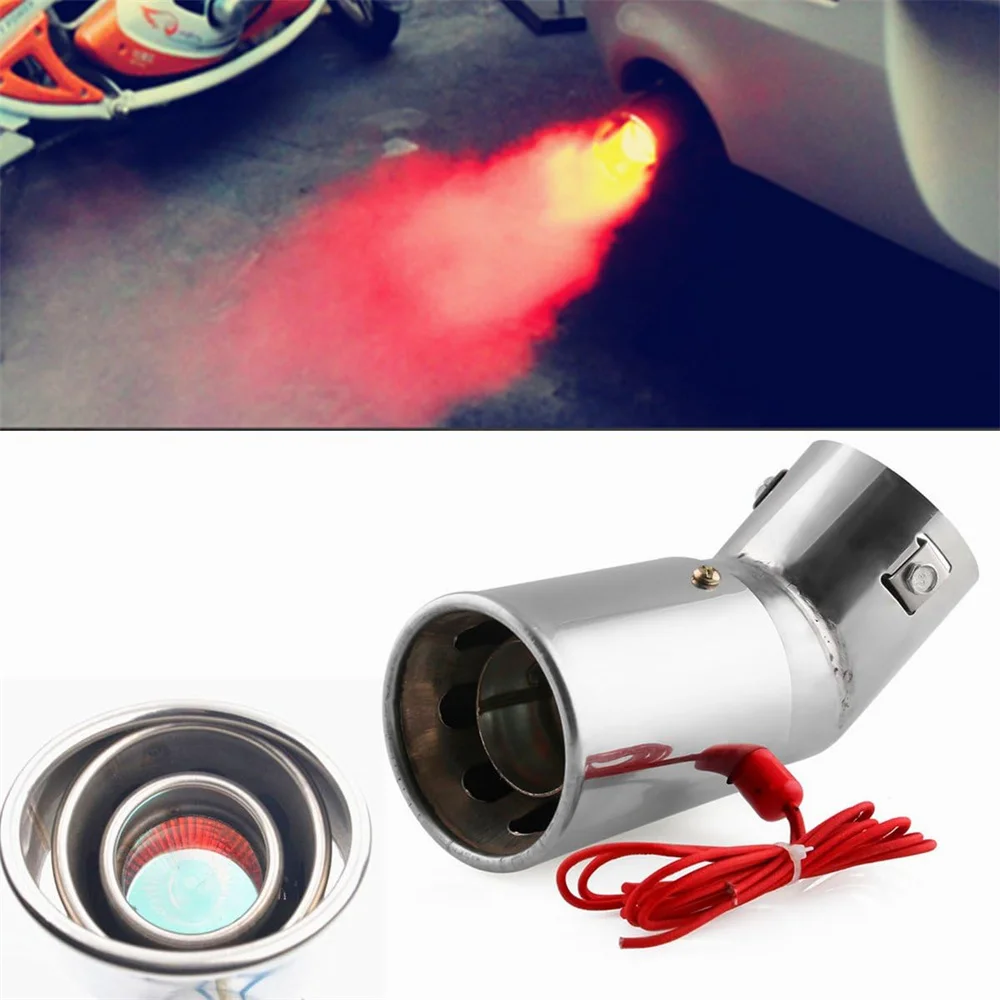 1Pcs Universal Stainless Steel Car LED Exhaust Muffler Tip Pipe Red Light Flaming Tail Muffler Car LED Exhaust Pipe Spitfire
1Pcs Universal Stainless Steel Car LED Exhaust Muffler Tip Pipe Red Light Flaming Tail Muffler Car LED Exhaust Pipe Spitfire