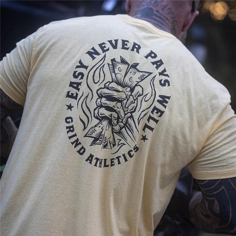 2023 Summer Grind Athletics Brand Sports Fashion Short-sleeves Men's Gym Fitness T-shirt Bodybuilding Casual Black Training Tops
2023 Summer Grind Athletics Brand Sports Fashion Short-sleeves Men's Gym Fitness T-shirt Bodybuilding Casual Black Training Tops