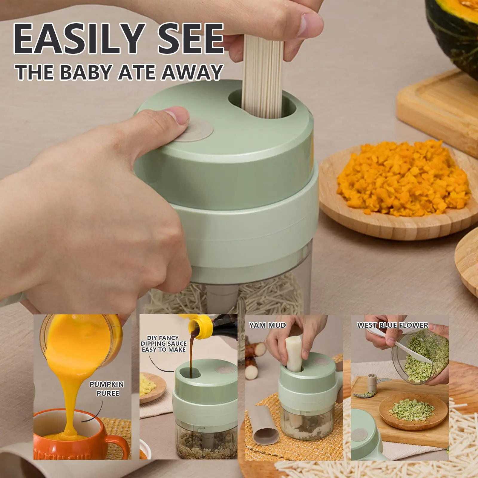 Electric Garlic Crusher veggie chopper Chili Vegetable Crusher USB Charging Mini Ginger Garlic Masher Machine Kitchen Gadgets
Electric Garlic Crusher veggie chopper Chili Vegetable Crusher USB Charging Mini Ginger Garlic Masher Machine Kitchen Gadgets