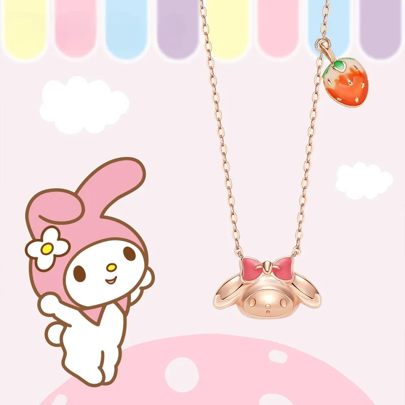 Sanrio Kawaii My Melody серебряное ожерелье Аниме Мультфильм клубника изысканные аксессуары цепь до ключицы подарок для девушки на день рождения
Sanrio Kawaii My Melody серебряное ожерелье Аниме Мультфильм клубника изысканные аксессуары цепь до ключицы подарок для девушки на день рождения