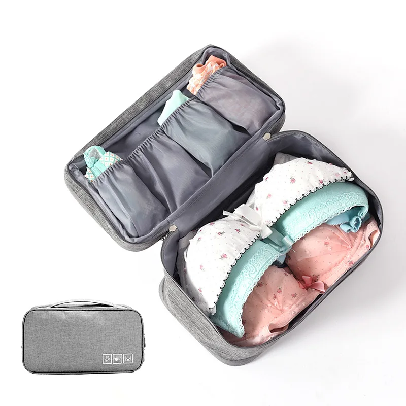 

Bra Underwear Organizers Travel Storage Bag For Women Socks Underwear Cosmetic Daily Toiletries Storage Case Dividers Box