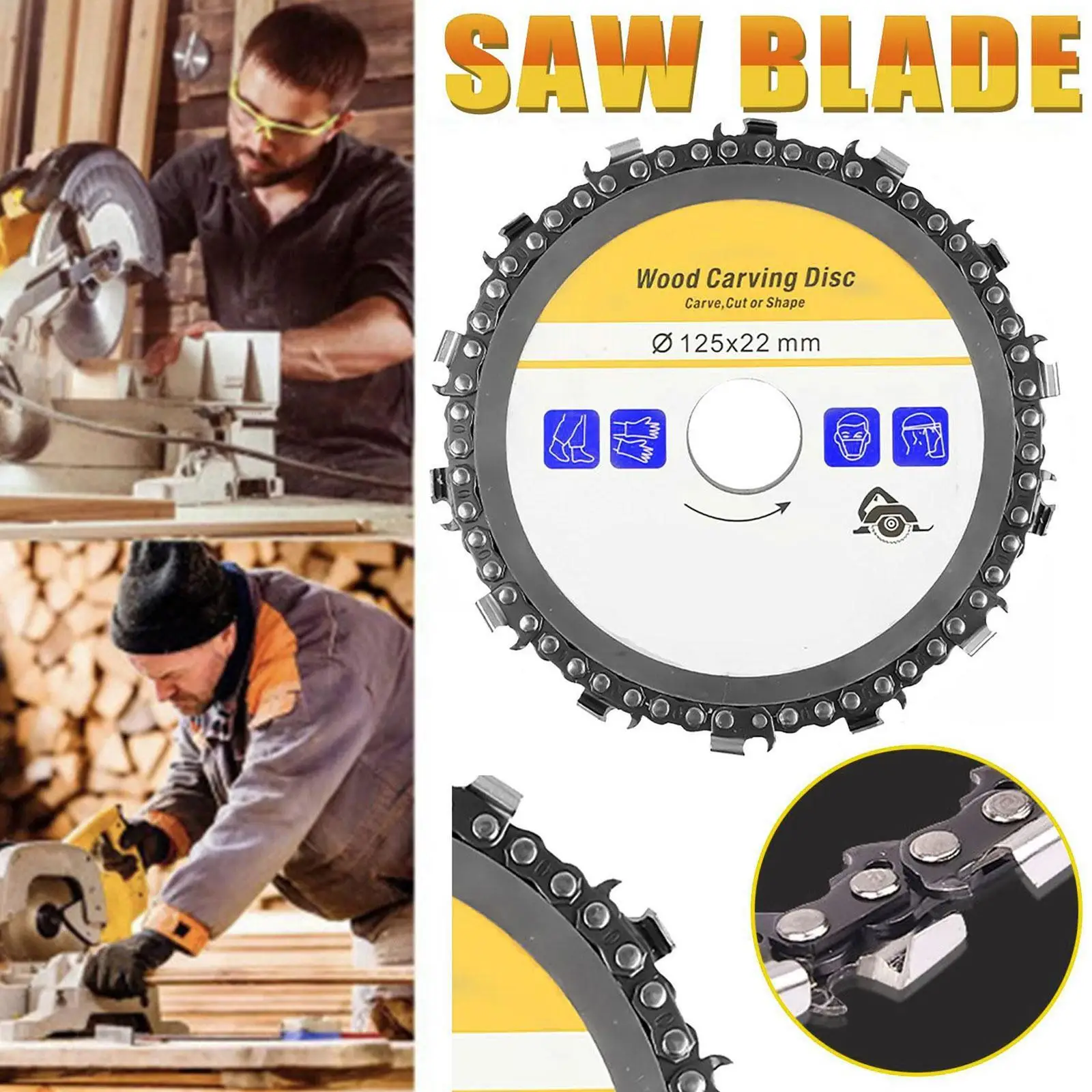 Woodworking Chain Saw 4 "angle Grinder Slotting Saw 4.5" 5 "woodworking Chain Saw Chain Disc Cutting Saw
Woodworking Chain Saw 4 "angle Grinder Slotting Saw 4.5" 5 "woodworking Chain Saw Chain Disc Cutting Saw