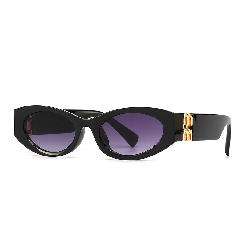 

Овальные Винтажные Солнцезащитные очки, мужские брендовые дизайнерские модные маленькие очки в оправе, мужские солнцезащитные очки в стиле ретро, хип-хоп, панк, трендовые женские очки