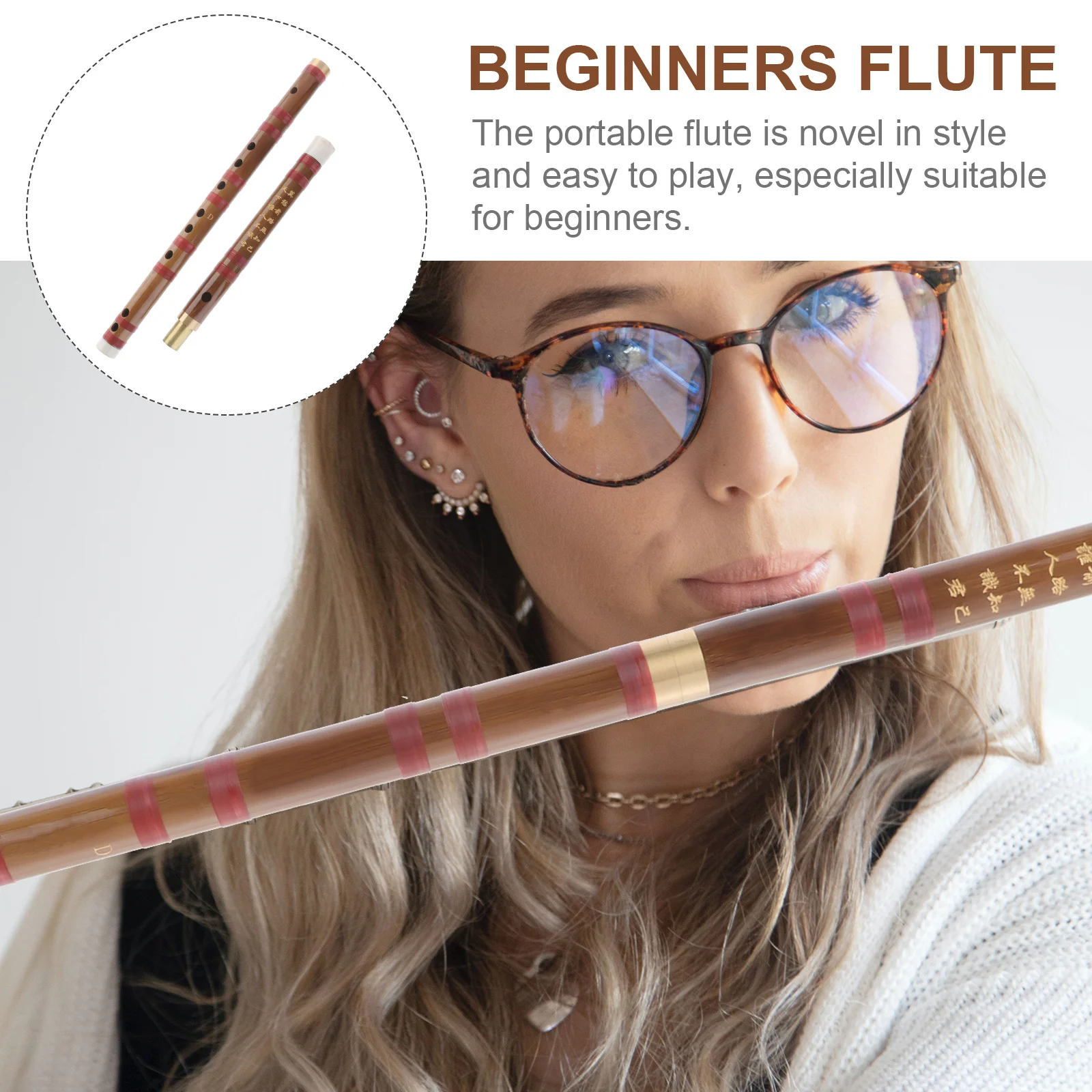 Flute Portable Students Wooden Old Fashioned Bitter Bamboo Kids' Musical Instruments
Flute Portable Students Wooden Old Fashioned Bitter Bamboo Kids' Musical Instruments