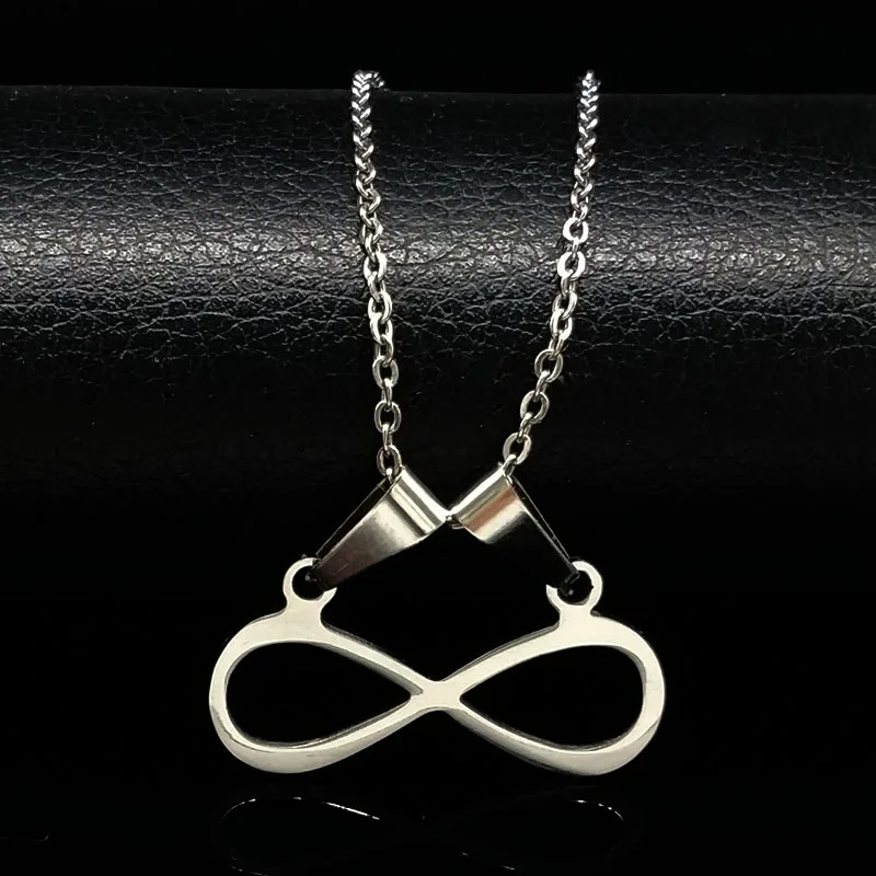 2023 Fashion Infinite Loop Stainless Steel Chain Necklace Women Silver Color Statement Necklace Jewellery collares joyas N110S07
2023 Fashion Infinite Loop Stainless Steel Chain Necklace Women Silver Color Statement Necklace Jewellery collares joyas N110S07