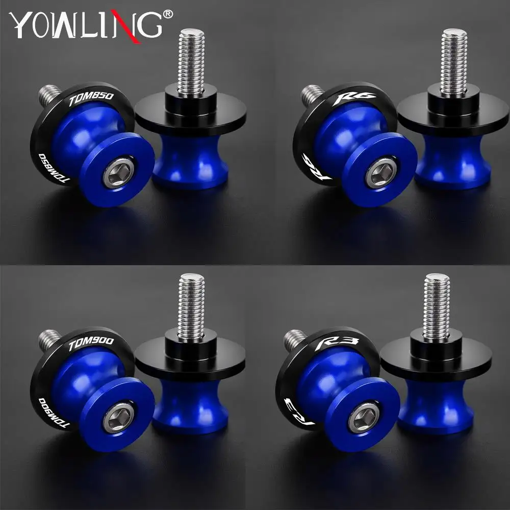 Swingarm Spool For YAMAHA YZF R3 R6 R250 SRX4 TDM850 TDM900 YZFR6S Motorcycle Accessories 6MM CNC Aluminum Stand Screws Slider 
Swingarm Spool For YAMAHA YZF R3 R6 R250 SRX4 TDM850 TDM900 YZFR6S Motorcycle Accessories 6MM CNC Aluminum Stand Screws Slider