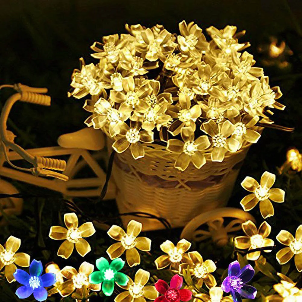 2/6/10M Solar String Christmas Light Outdoor 10/40/80LED Waterproof Flower Garden Blossom Lighting Party Garland Home Decoration
2/6/10M Solar String Christmas Light Outdoor 10/40/80LED Waterproof Flower Garden Blossom Lighting Party Garland Home Decoration