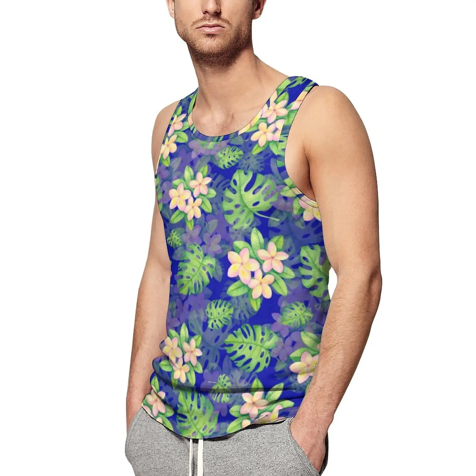 Tropical Palm Leaves Tank Top Man's Flower Print Bodybuilding Oversize Tops Daily Sportswear Custom Sleeveless Vests
Tropical Palm Leaves Tank Top Man's Flower Print Bodybuilding Oversize Tops Daily Sportswear Custom Sleeveless Vests