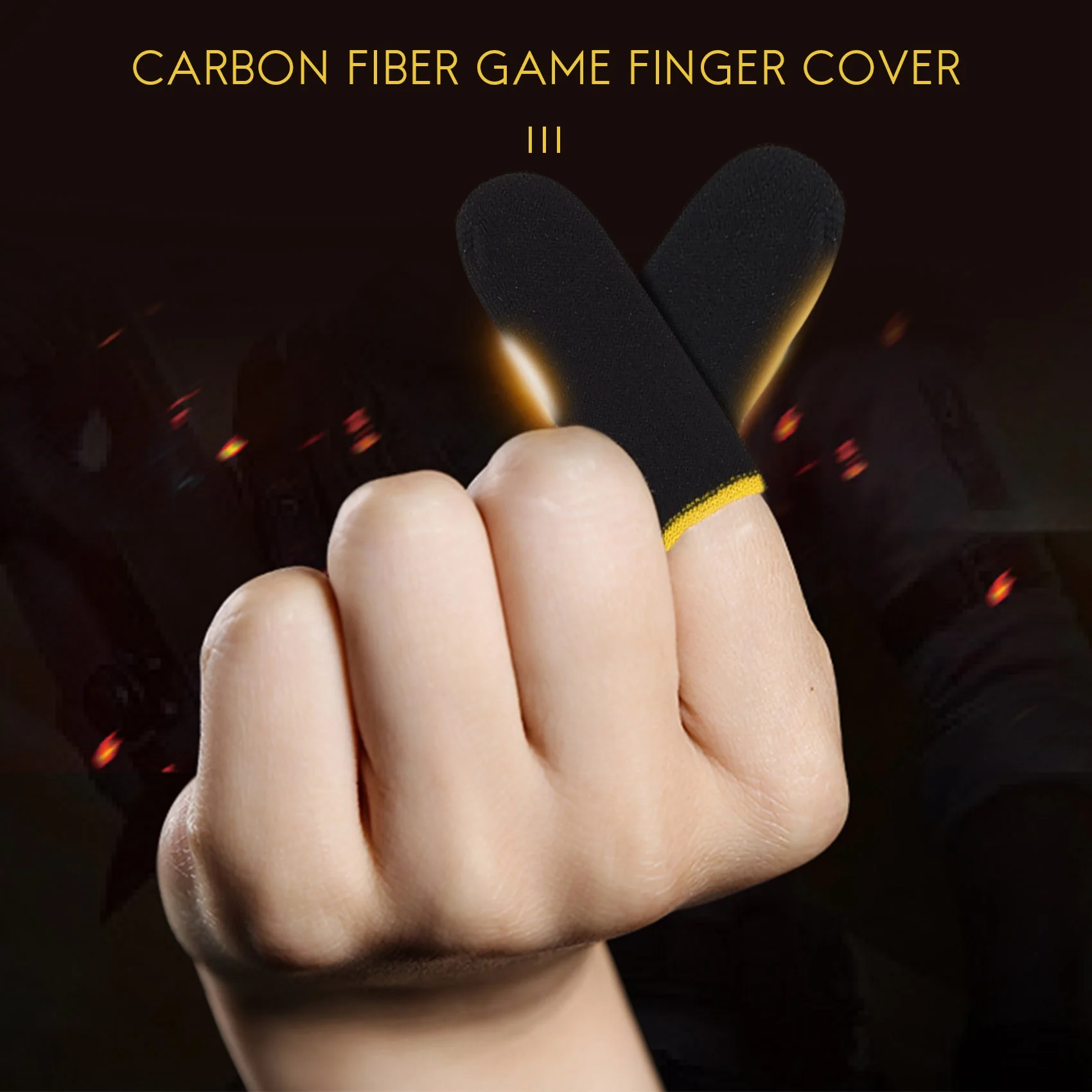 18-Pin Carbon Fiber Finger Sleeves For PUBG Mobile Games Press Screen Finger Sleeves Black & Yellow(16 Pcs)
18-Pin Carbon Fiber Finger Sleeves For PUBG Mobile Games Press Screen Finger Sleeves Black & Yellow(16 Pcs)