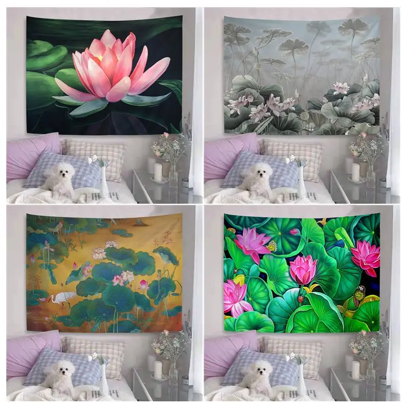 Lotus Painting DIY Wall Tapestry Wall Hanging Decoration Household Kawaii Room Decor
Lotus Painting DIY Wall Tapestry Wall Hanging Decoration Household Kawaii Room Decor