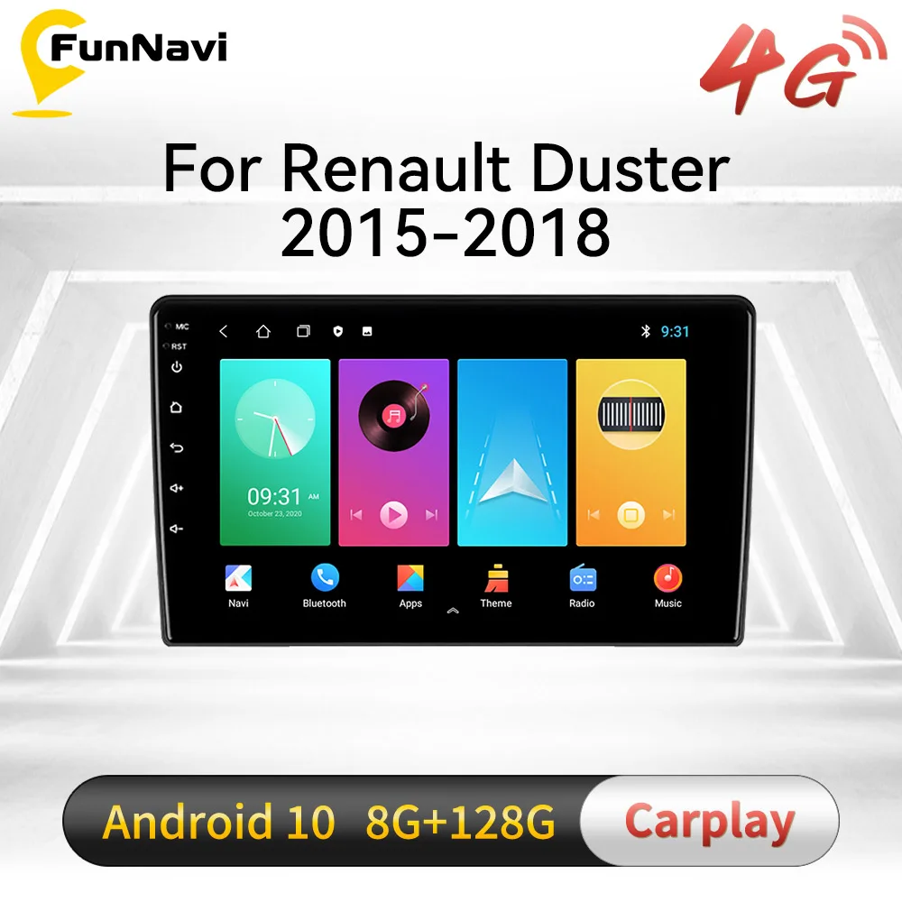 

Автомагнитола 2 DIN Android для Renault Duster 2015-2018, автомобильное радио с экраном 10,1 дюйма, мультимедийный плеер, навигация, головное устройство с GPS, с...