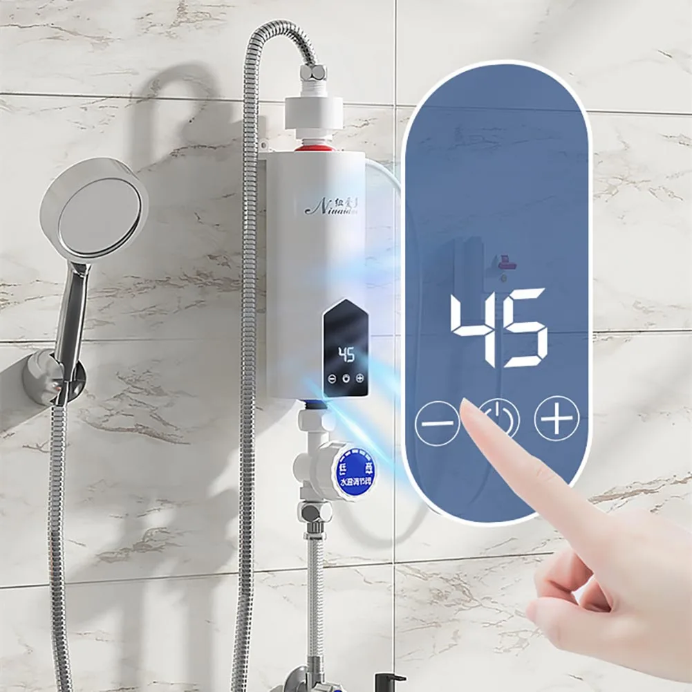 Instant Water Heater 5500W Dry Burn Protection Wall Mounted Water Heating Machine Frequency Conversion for Washing Clothes
Instant Water Heater 5500W Dry Burn Protection Wall Mounted Water Heating Machine Frequency Conversion for Washing Clothes