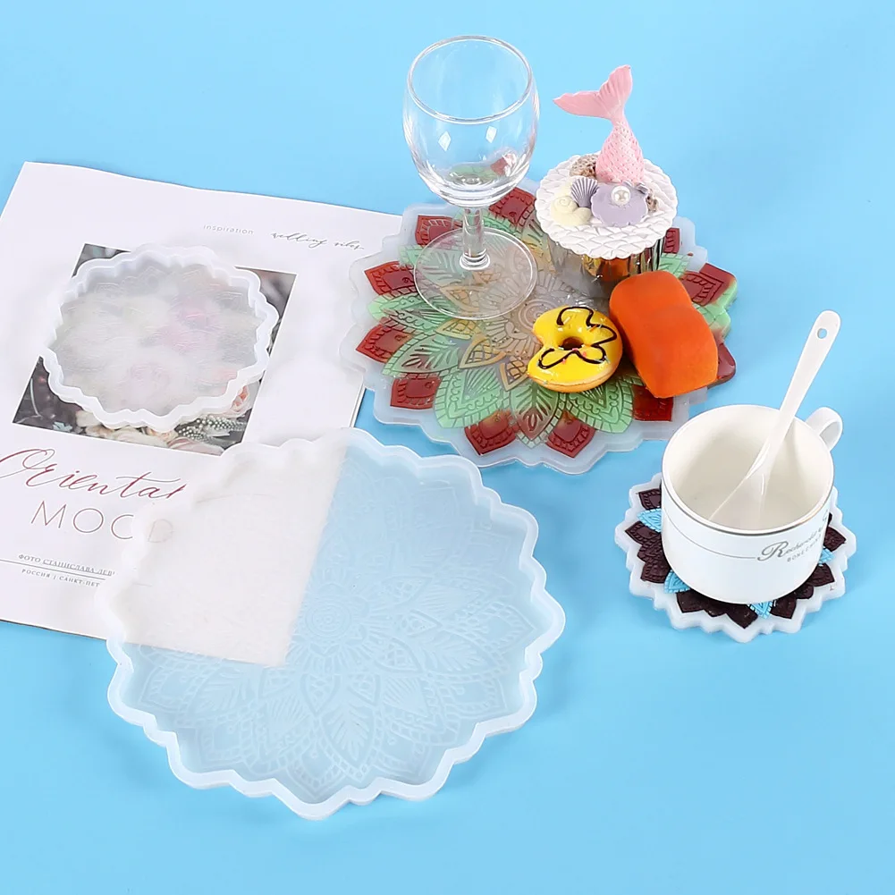Sun Flower Coaster Epoxy Resin Mold Cup Tray Mat Silicone Casting Mold For DIY Resin Crafts Home Decoration Making Accessories
Sun Flower Coaster Epoxy Resin Mold Cup Tray Mat Silicone Casting Mold For DIY Resin Crafts Home Decoration Making Accessories