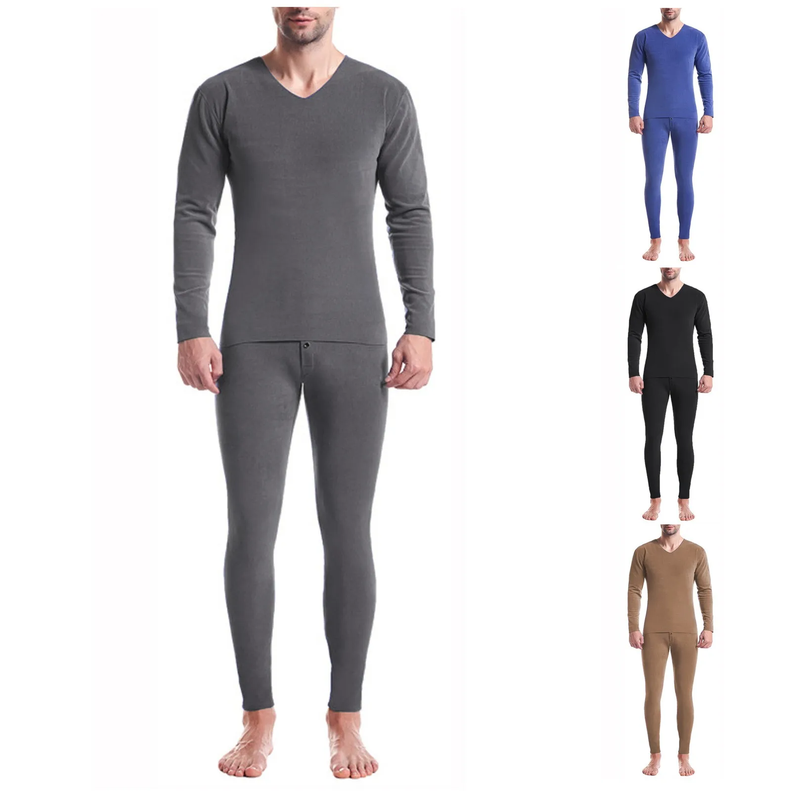 Men's Two-piece Suit Moisture-absorbing And Heat-generating Suit Solid Casual Warm Leggings Warm sweat suits men matching sets
Men's Two-piece Suit Moisture-absorbing And Heat-generating Suit Solid Casual Warm Leggings Warm sweat suits men matching sets