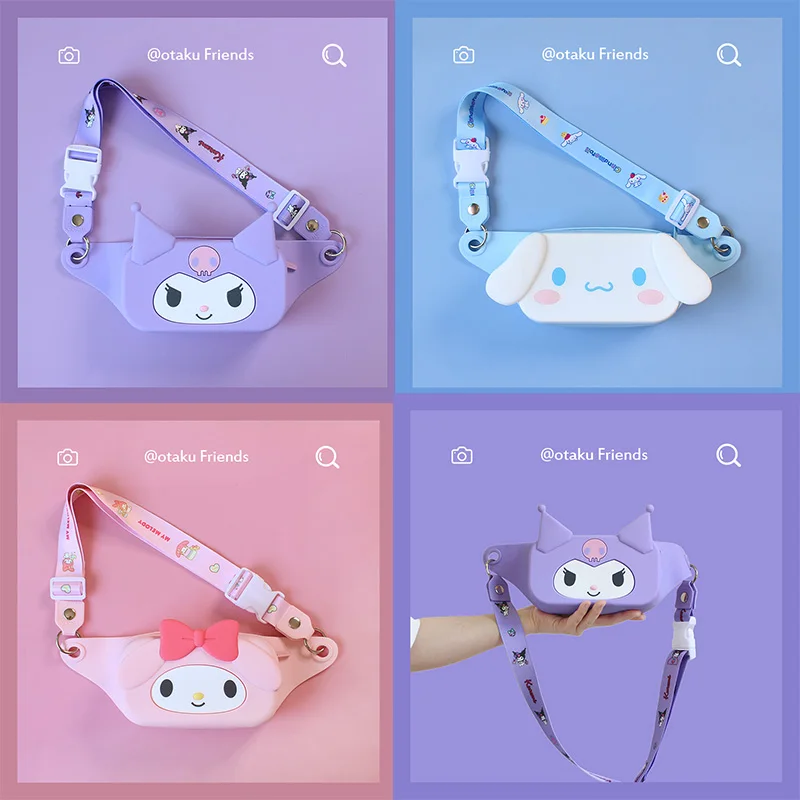 Sanrioed My Melody Kuromi Cinnamoroll Kitty Cartoon Silicone Crossbody Bag Super Cute Diagonal Chest Bag Girl Gift
Sanrioed My Melody Kuromi Cinnamoroll Kitty Cartoon Silicone Crossbody Bag Super Cute Diagonal Chest Bag Girl Gift