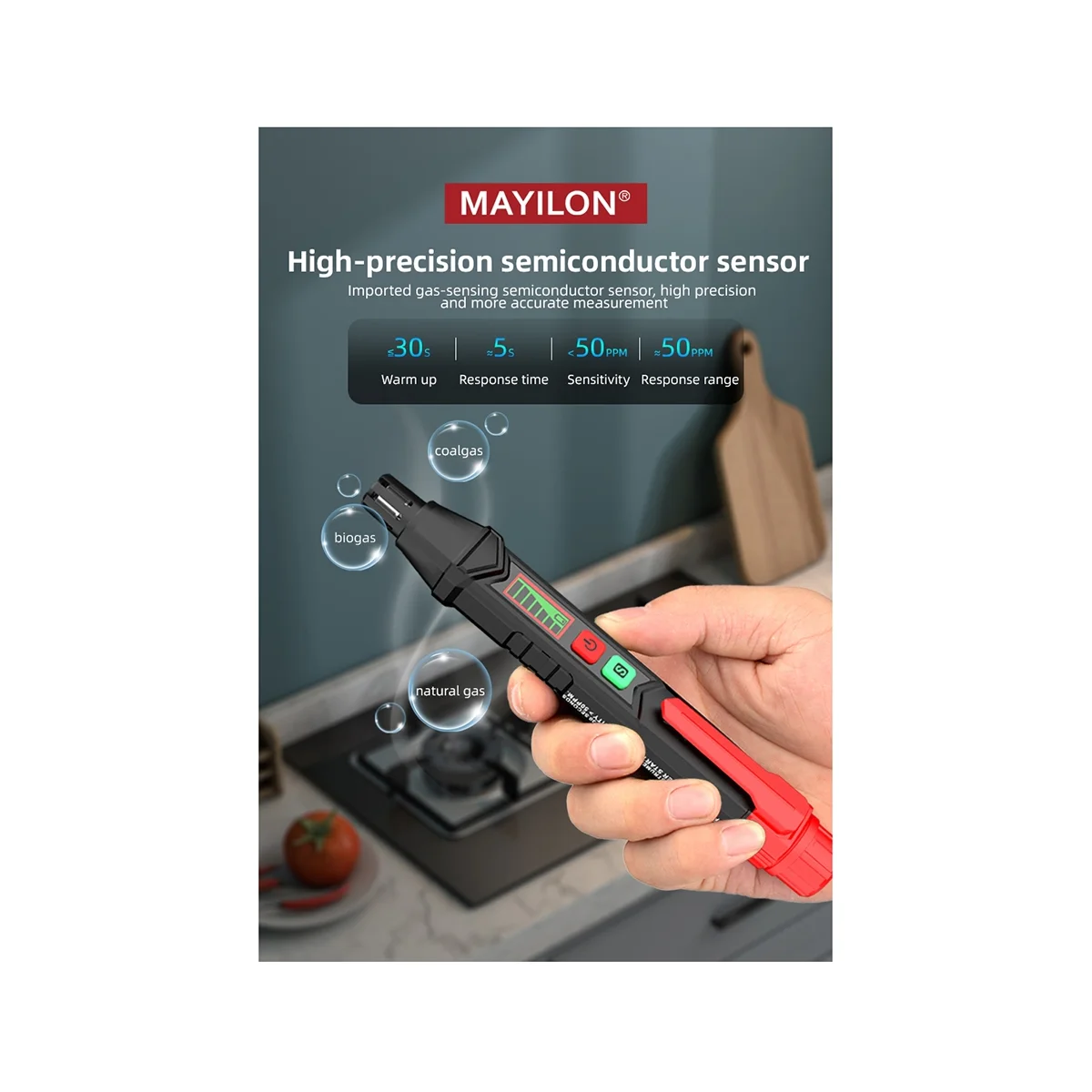 MAYILON HT60 детектор утечки газа Pen 0-1000PPM с ЖК-дисплеем сигнализация горючего природного метана детектор газа 
MAYILON HT60 детектор утечки газа Pen 0-1000PPM с ЖК-дисплеем сигнализация горючего природного метана детектор газа