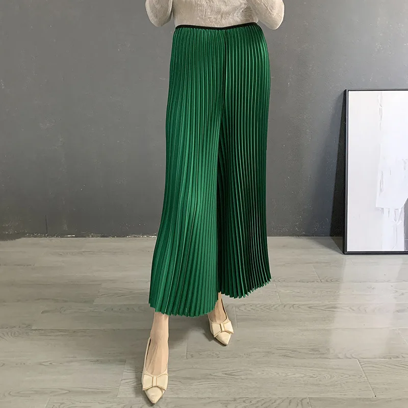 Pleated pants for women, summer thin straight tube wide leg pants, high waist drape casual pants for women
Pleated pants for women, summer thin straight tube wide leg pants, high waist drape casual pants for women