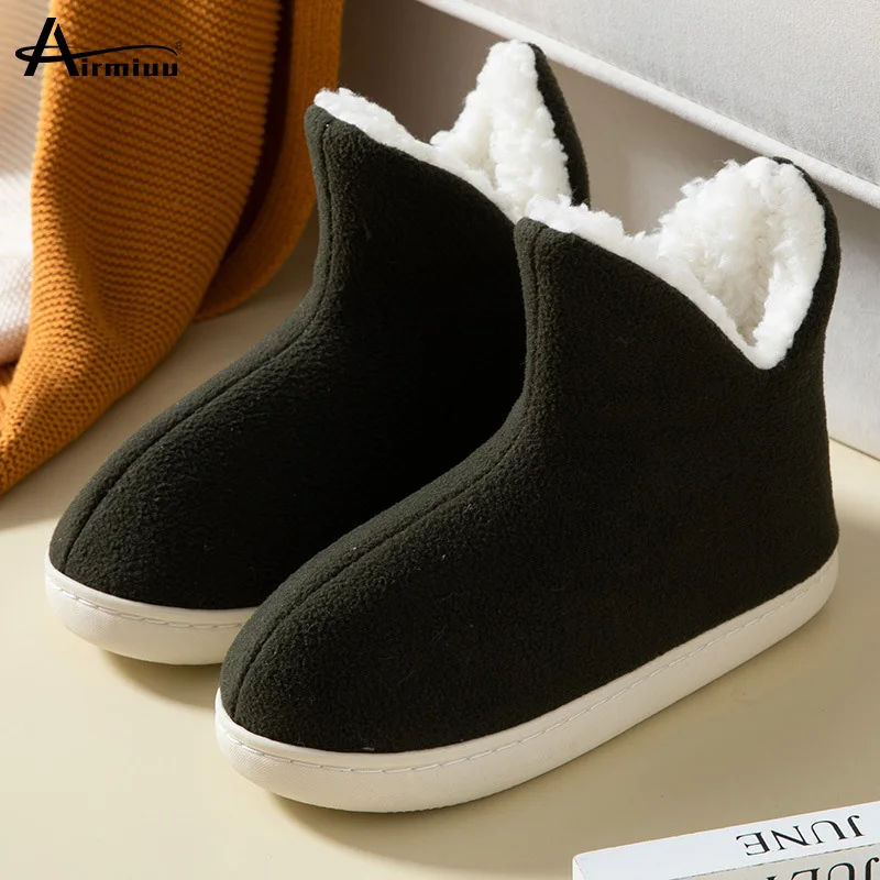 Высокие мужские ботинки Airmiuu из хлопка, Зимние Теплые Ботинки на каблуке с плюшевой подкладкой 
Высокие мужские ботинки Airmiuu из хлопка, Зимние Теплые Ботинки на каблуке с плюшевой подкладкой