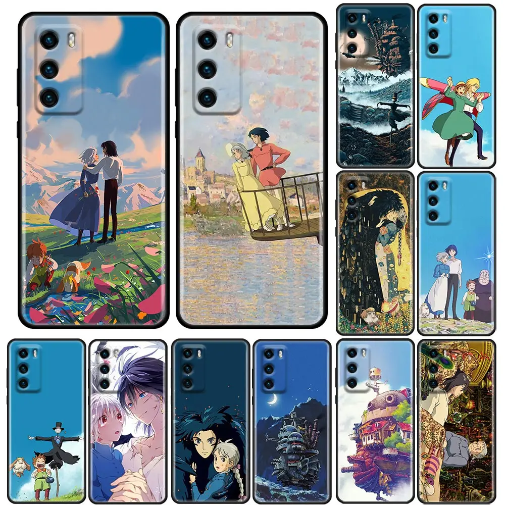 Silicone Funda Phone Case For Huawei P30 P40 P20 P10 Lite P50 Pro P Smart Z 2019 Soft TPU Black Cover Anime Howl's Moving Castle
Silicone Funda Phone Case For Huawei P30 P40 P20 P10 Lite P50 Pro P Smart Z 2019 Soft TPU Black Cover Anime Howl's Moving Castle