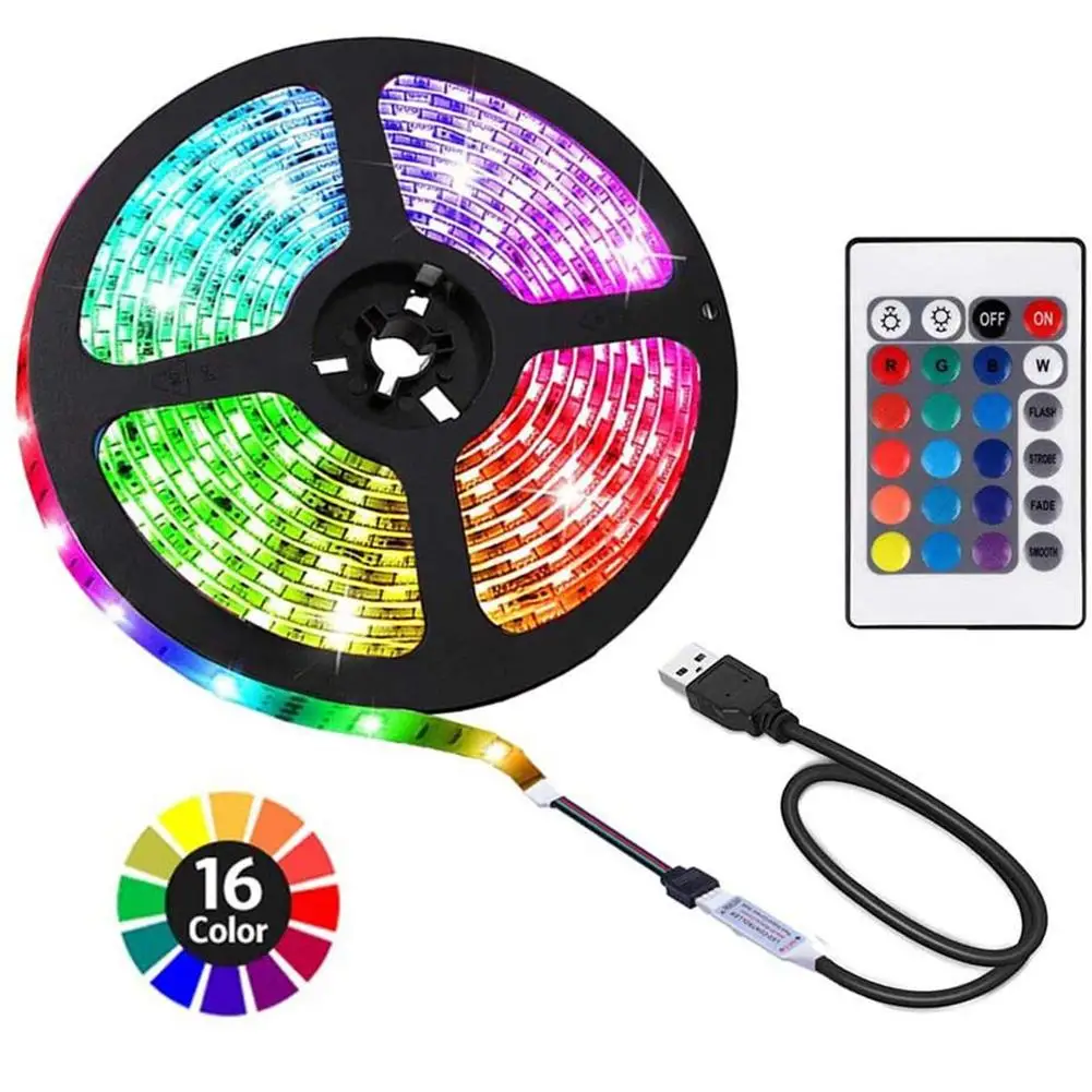 5M Led Strip Lights RGB Tape 2835 Luces String Flexible Lamp Tape Dc5v Bluetooth-compatible Infrared Control Backlight
5M Led Strip Lights RGB Tape 2835 Luces String Flexible Lamp Tape Dc5v Bluetooth-compatible Infrared Control Backlight