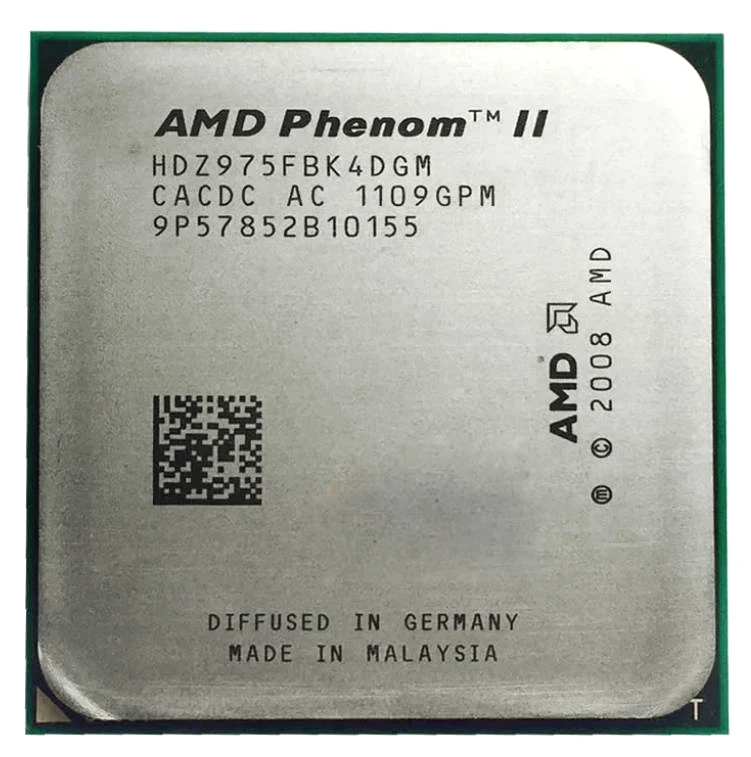 

Used AMD Phenom II X4 975 Black Edition X4 975 3.6 GHz Used Quad-Core CPU Processor Socket AM3