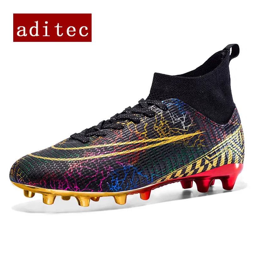 aditec Teenagers Electroplated Sole Football Shoes Lightweight Anti-slip Male Soccer Boots Black and White Matching Style
aditec Teenagers Electroplated Sole Football Shoes Lightweight Anti-slip Male Soccer Boots Black and White Matching Style